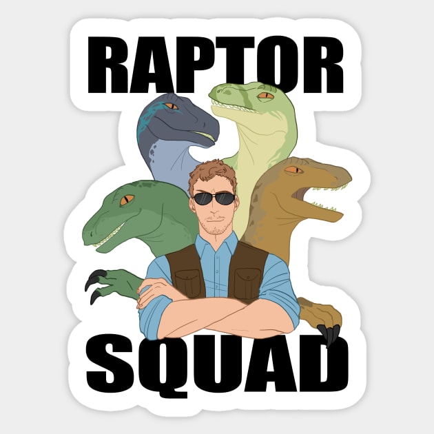 Raptor Squad Sticker by MissOstrich